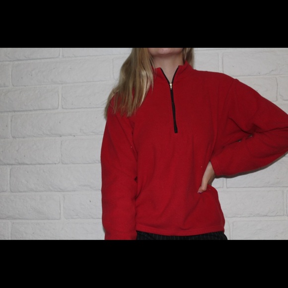 Fuzzy quarter zip jacket - Picture 2 of 4